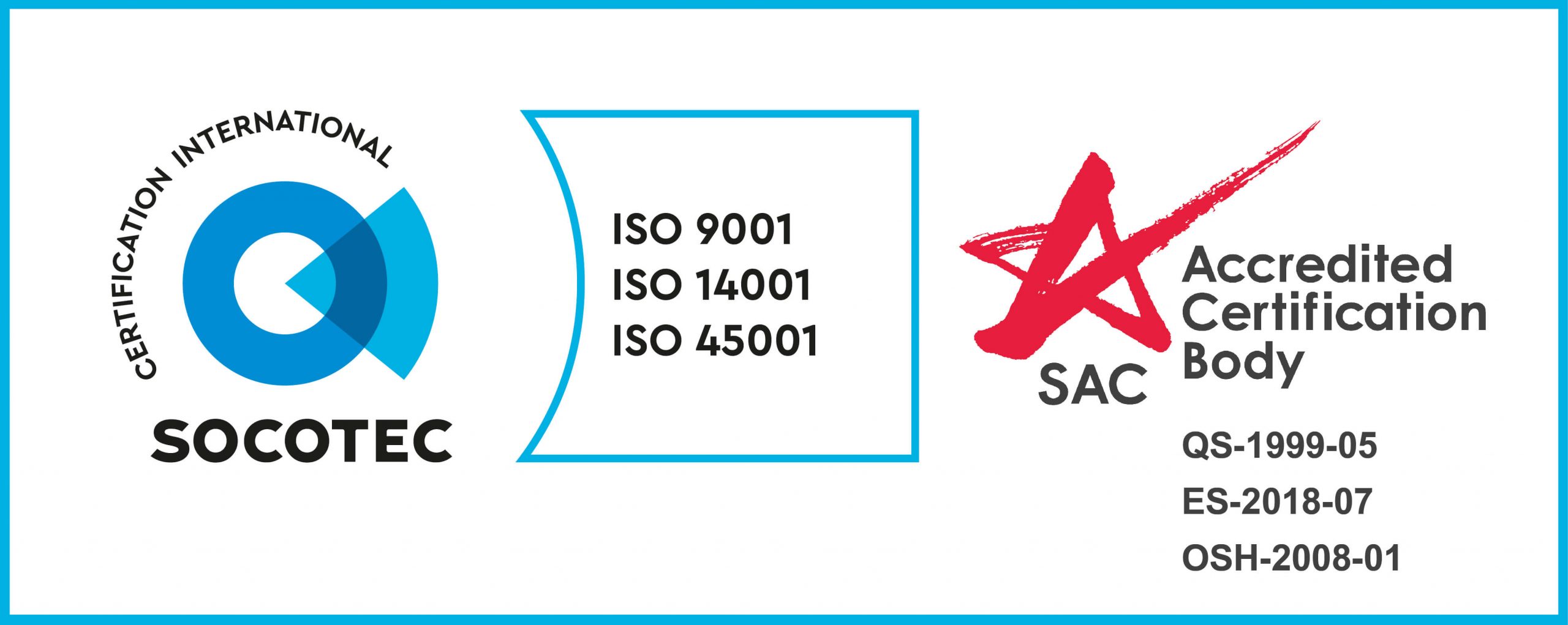 Socotec ISO 9001 ISO 14001 ISO 45001 HORIZONTAL SAC