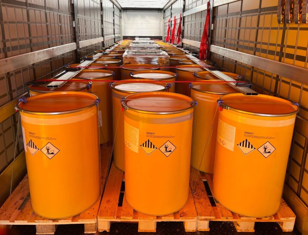 Orange Colour Code Hazardous Waste