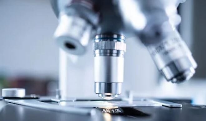 waste-water-analysis microscope analyzing sample